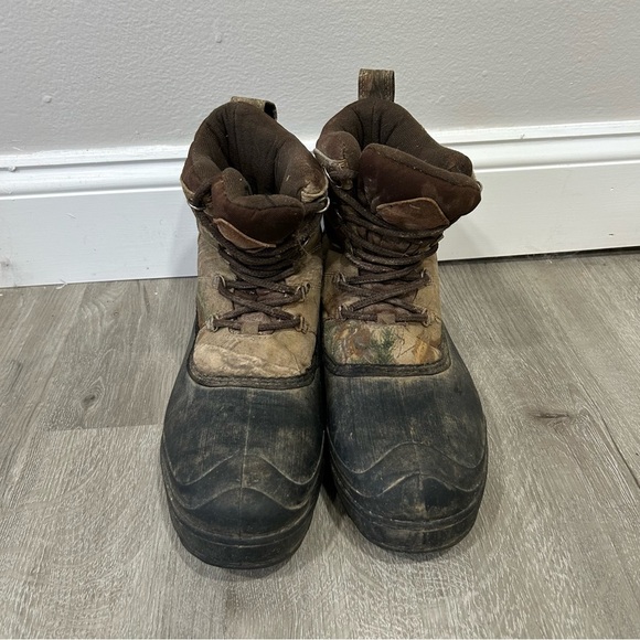 Ozark Trail Men's Hunting Hiking Outdoor Camo Heavy Duty Steel Toe Boots Size 10 - Picture 2 of 7